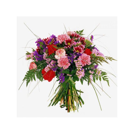 Ramo de flores primaveral rosa (F166)