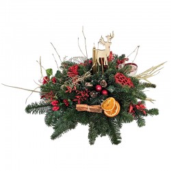 CENTRO DE NAVIDAD XMAS REINDEER CHARM