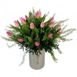 JARRÓN PINK TULIPS