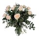 RAMO DE ROSAS JARDÍN TONOS BLANCOS
