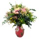 JARRÓN FLORAL MIEL
