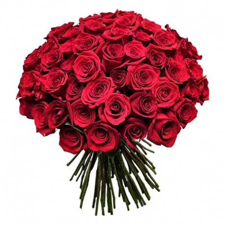 JARRÓN CON 100 ROSAS COLOR ROJO