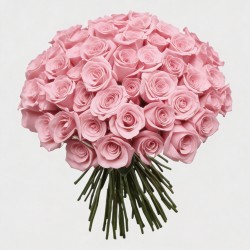 JARRÓN CON 100 ROSAS COLOR ROSA